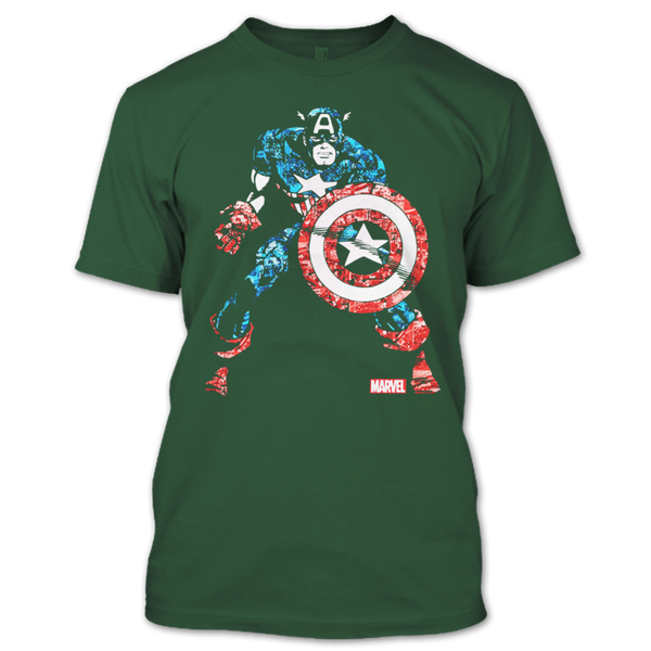 A black t-shirt with the shopify logo