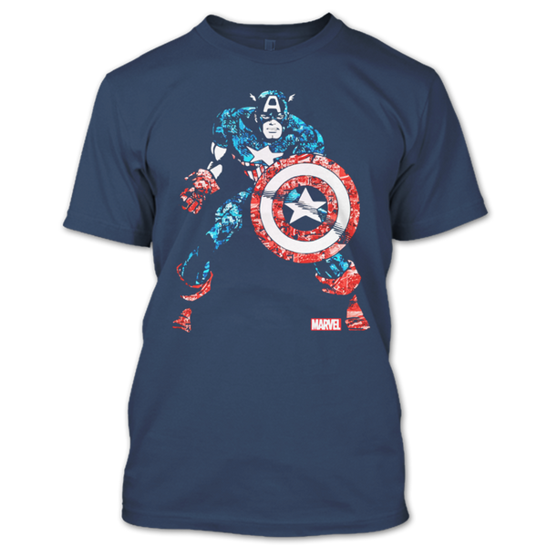 A black t-shirt with the shopify logo