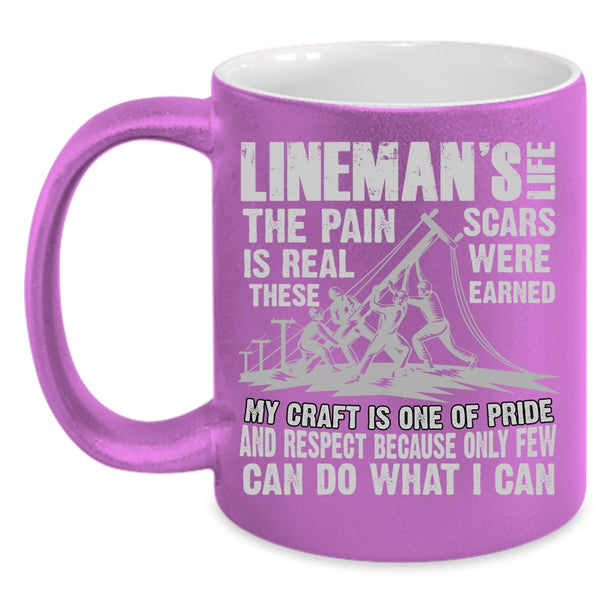 Lineman's Life Coffee Mug, Awesome Gift For Linemen Coffee Cup