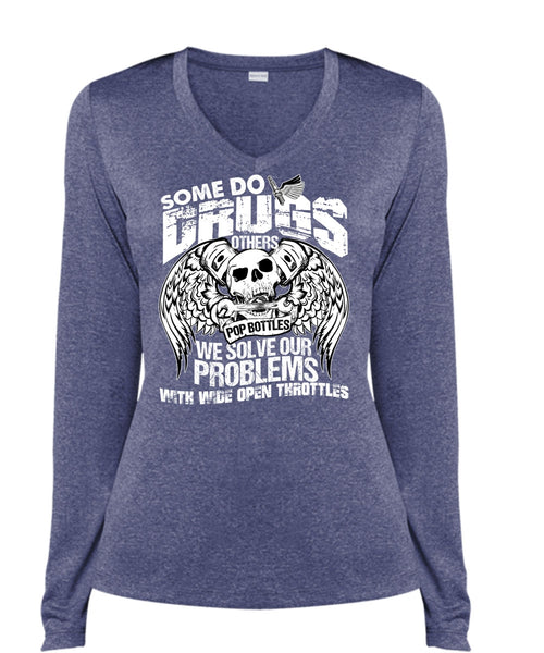 A black t-shirt with the shopify logo