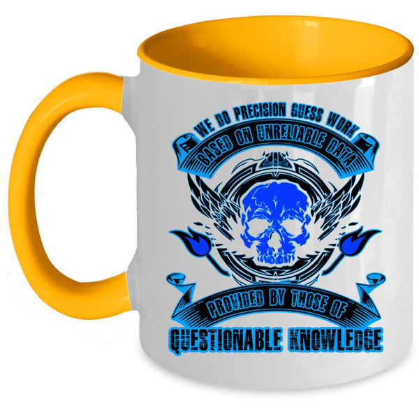 Awesome Nurses Coffee Mug, We Do Precision Guess Work Accent Mug