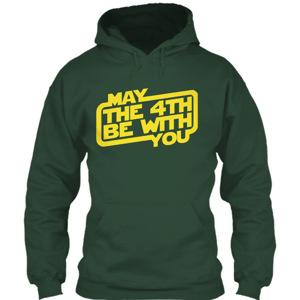 A black t-shirt with the shopify logo