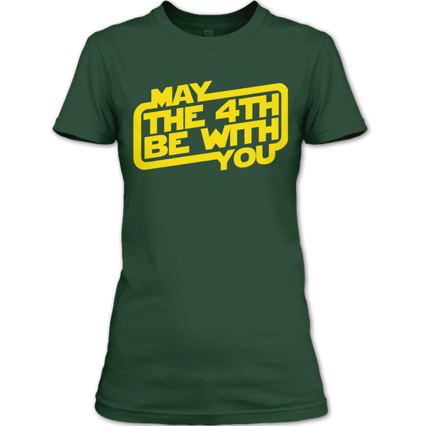 A black t-shirt with the shopify logo