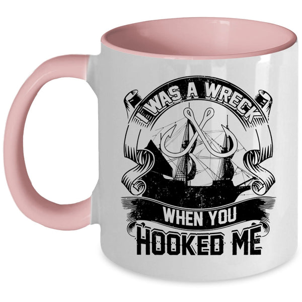 Funny Gift For Fisher Coffee Mug, I Was A Wreck Accent Mug