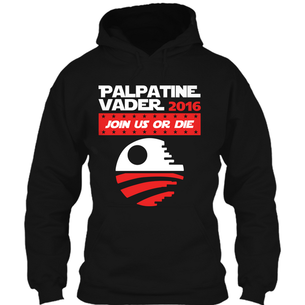 A black t-shirt with the shopify logo