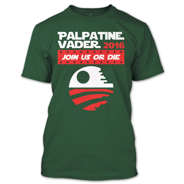 A black t-shirt with the shopify logo