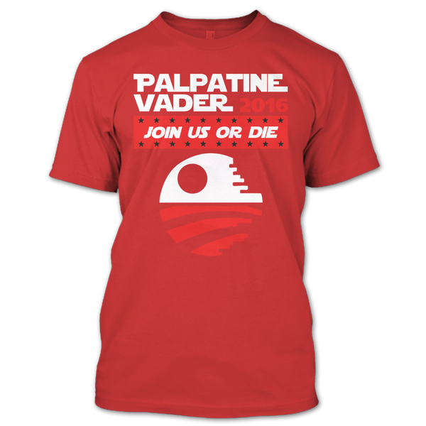 A black t-shirt with the shopify logo