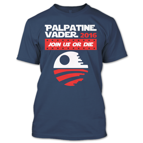 A black t-shirt with the shopify logo