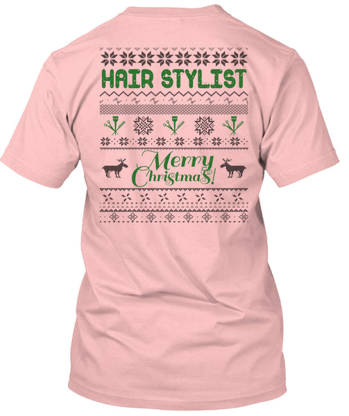 Hair Stylist Merry Christmas T Shirt, I Love Hair Stylist T Shirt
