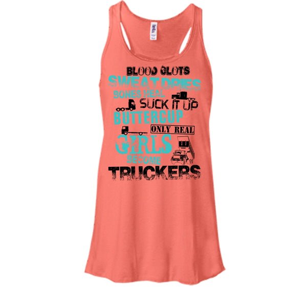 Only Rel Girls Become Truckers T Shirt, Truck Driver T Shirt, Awesome t-shirts