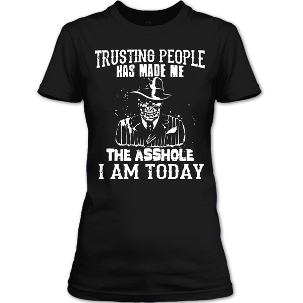 A black t-shirt with the shopify logo