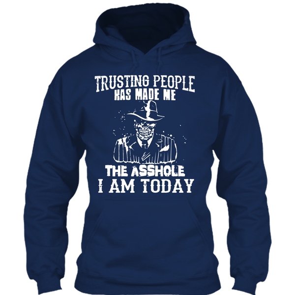 A black t-shirt with the shopify logo