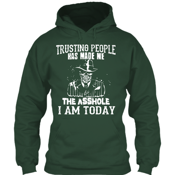 A black t-shirt with the shopify logo