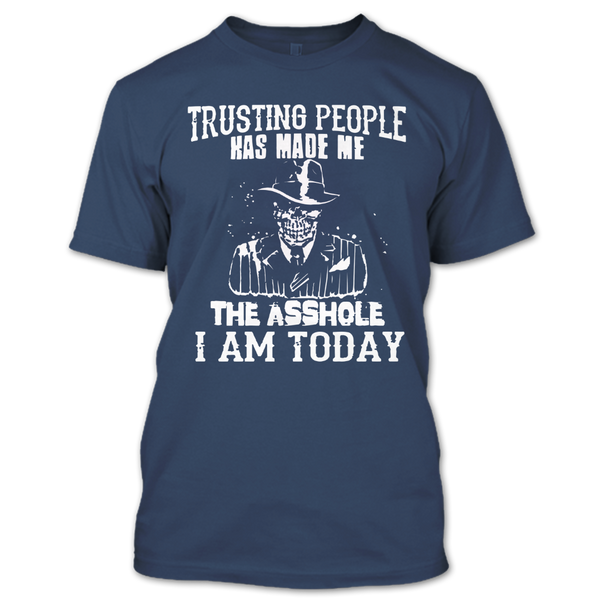 A black t-shirt with the shopify logo