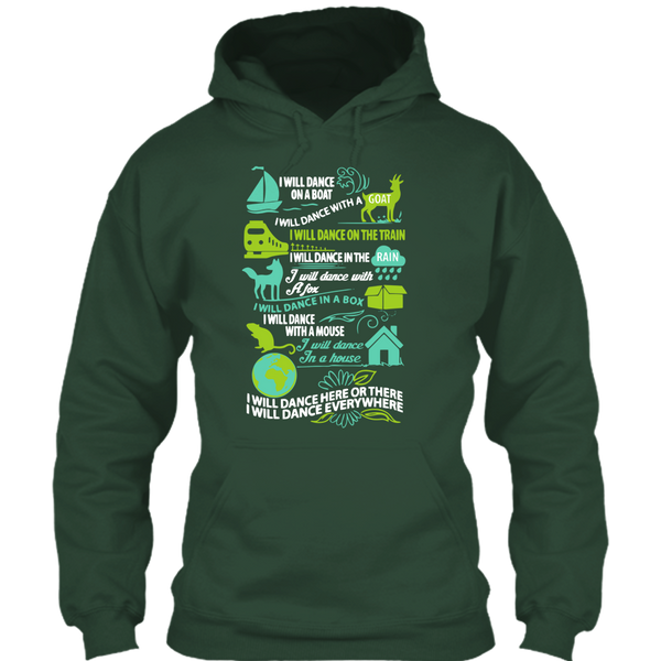 A black t-shirt with the shopify logo