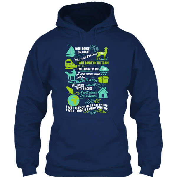 A black t-shirt with the shopify logo