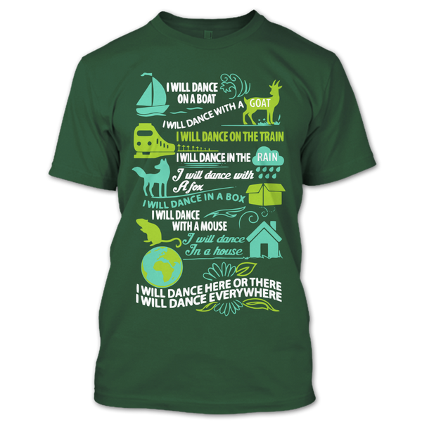 A black t-shirt with the shopify logo