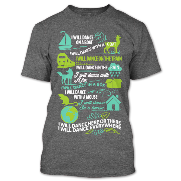 A black t-shirt with the shopify logo