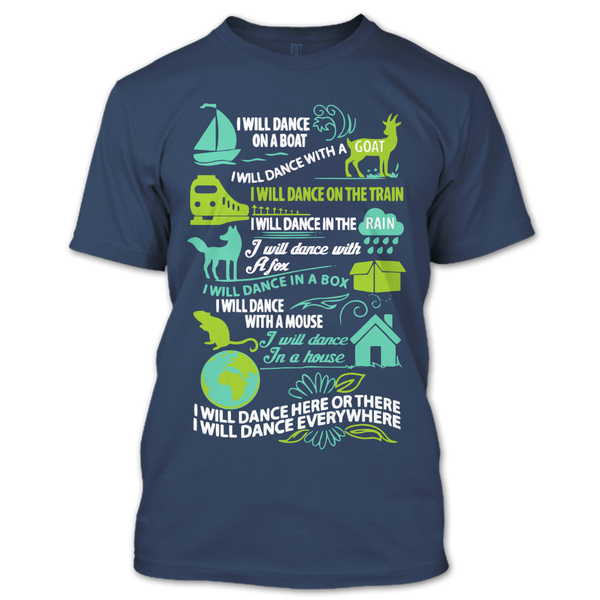 A black t-shirt with the shopify logo