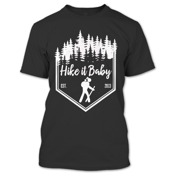 A black t-shirt with the shopify logo