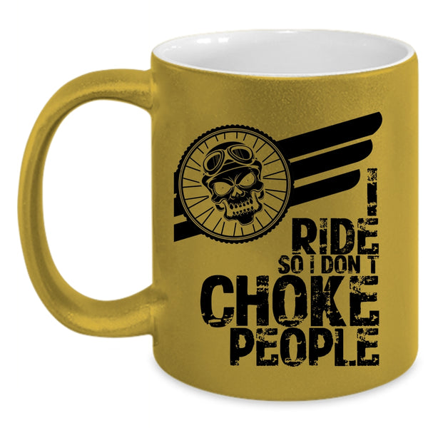 Cool Gift For Equestrians Coffee Mug, I Ride Accent Mug