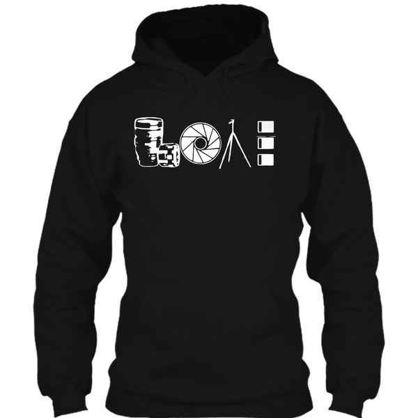 A black t-shirt with the shopify logo