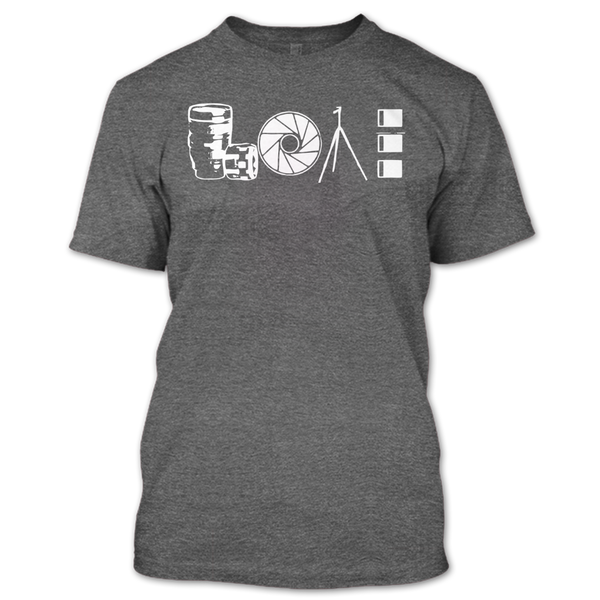 A black t-shirt with the shopify logo