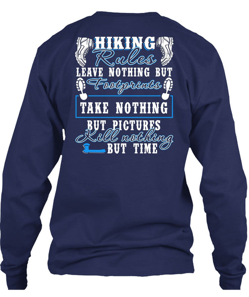 Hiking Rules T Shirt, Footprint T Shirt