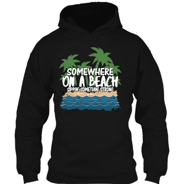 A black t-shirt with the shopify logo