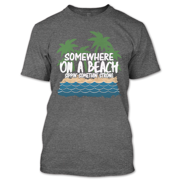 A black t-shirt with the shopify logo