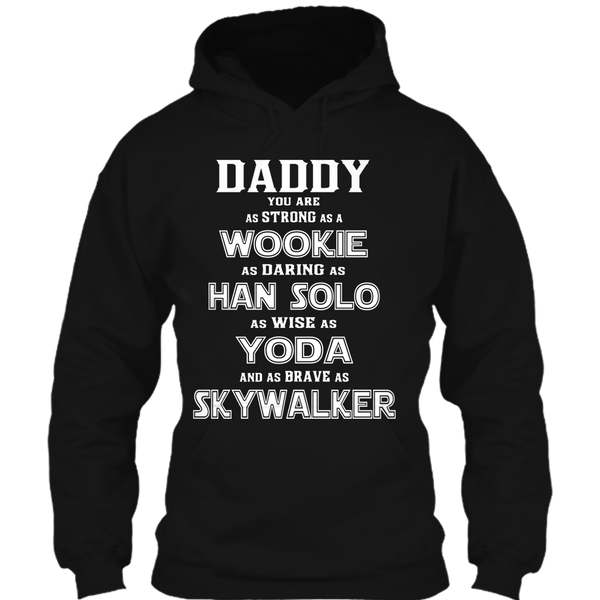 A black t-shirt with the shopify logo