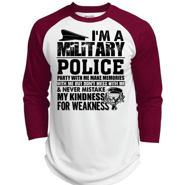 I'm A Military Police T Shirt, I Love Police T Shirt, Awesome T-Shirts  (Polyester Game Baseball Jersey)