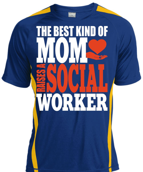 The Best Kind Of Mom T Shirt, Raises A Social Worker T Shirt, Cool Shirt