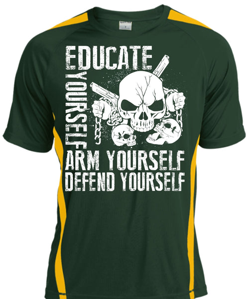 Educate Yourself Arm Yourself T Shirt, Being A Veteran T Shirt, Cool Shirt