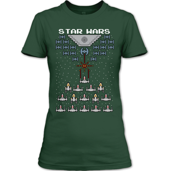 A black t-shirt with the shopify logo