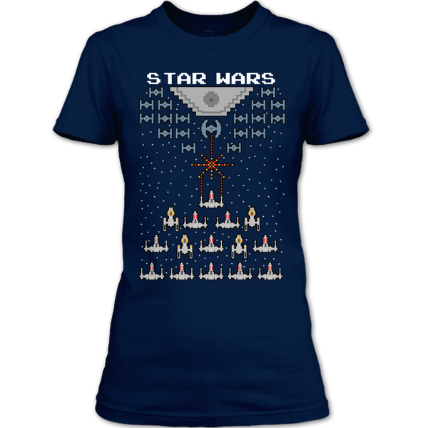 A black t-shirt with the shopify logo