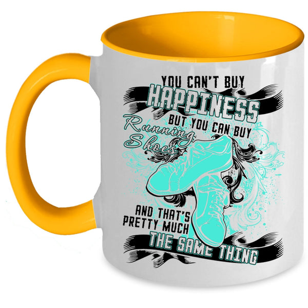 You Can Buy Running Shoes Coffee Mug, You Can't Buy Happiness Accent Mug