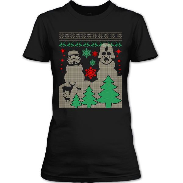 A black t-shirt with the shopify logo