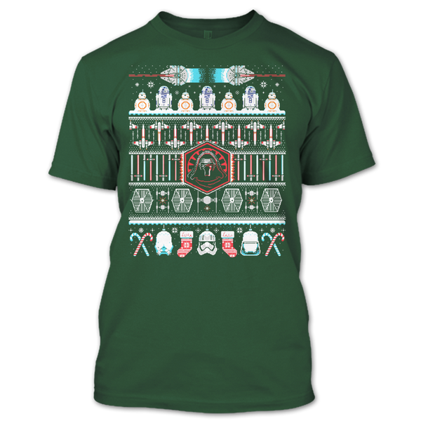 A black t-shirt with the shopify logo