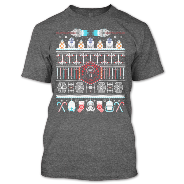 A black t-shirt with the shopify logo