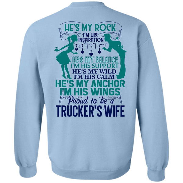 I Love Trucking T Shirt, Proud To Be A Trucker's Wife Sweatshirt