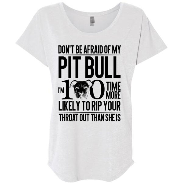 Don't Be Afraid Of My Pit Bull T Shirt, I Love Pit Bull T Shirt, Awesome T-Shirts