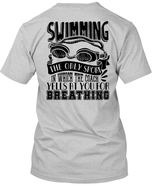 Swimming The Only Sport T Shirt, I Love Swimmer T Shirt