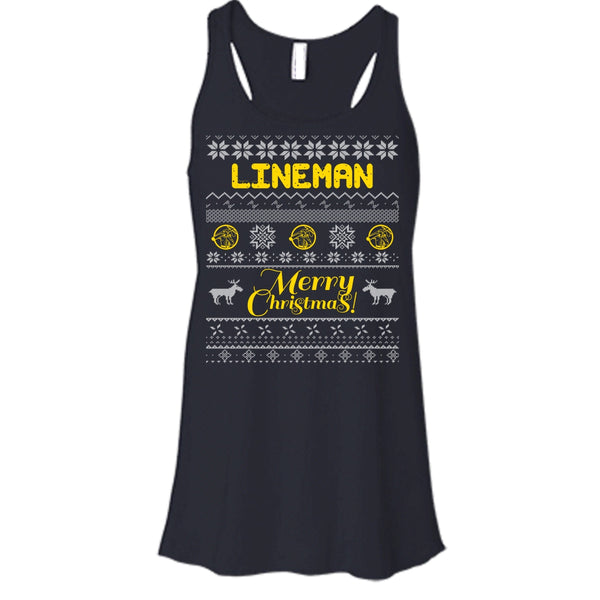 Lineman Merry Christmas T Shirt, Coolest Lineman T Shirt, Cool T Shirt