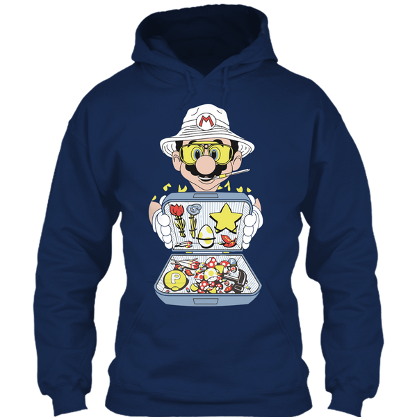 A black t-shirt with the shopify logo