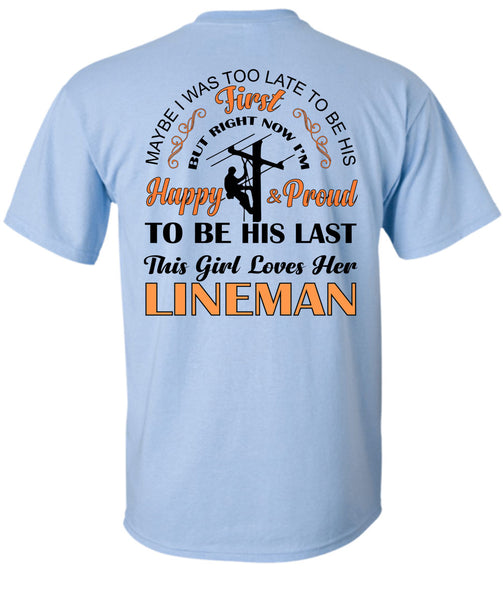 This Girl Loves Her Lineman T Shirt, My Job T Shirt