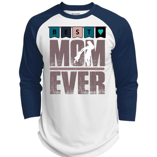 Best Mom Ever T Shirt, I Love Mom T Shirt, Awesome T-Shirts  (Polyester Game Baseball Jersey)
