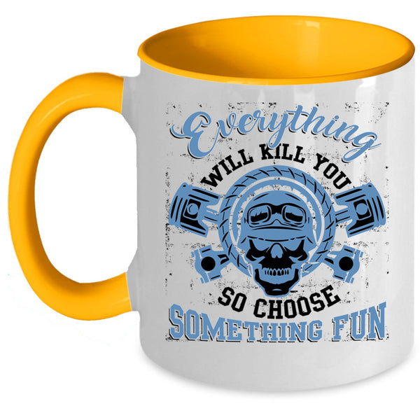 Cool Gift For Biker Coffee Mug, Awesome Riding Accent Mug