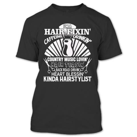 A black t-shirt with the shopify logo