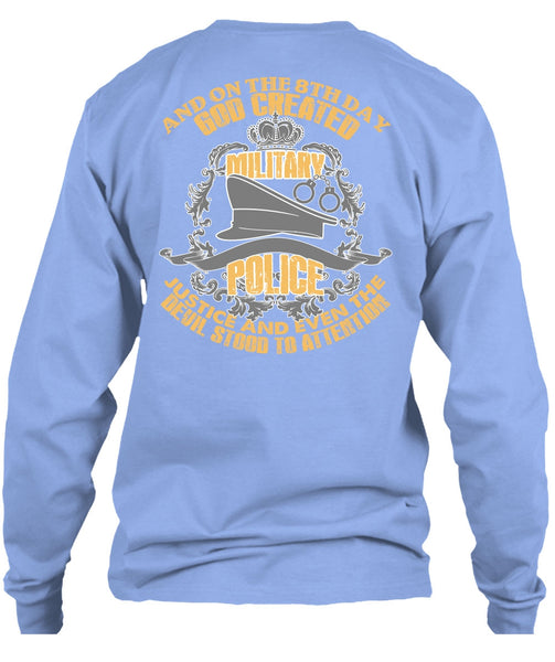God Created Military Police T Shirt, I Love Police T Shirt
